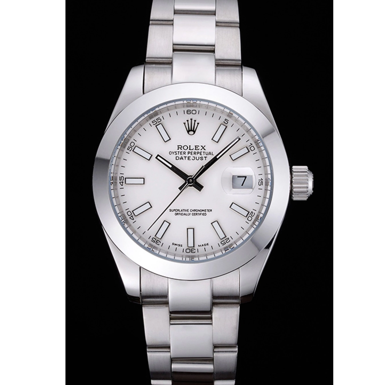 Stainless Datejust 622266 White Rolex Steel Dial Case 0824